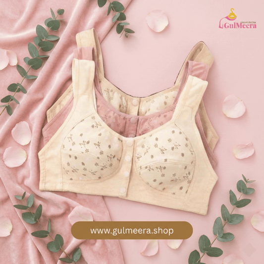 New Anti Sagging Front Open Cooling Cotton Bra