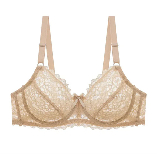 Transparent Cotton Bras – Pack of 2 | Non-Padded, Non-Wired, Full Net Design